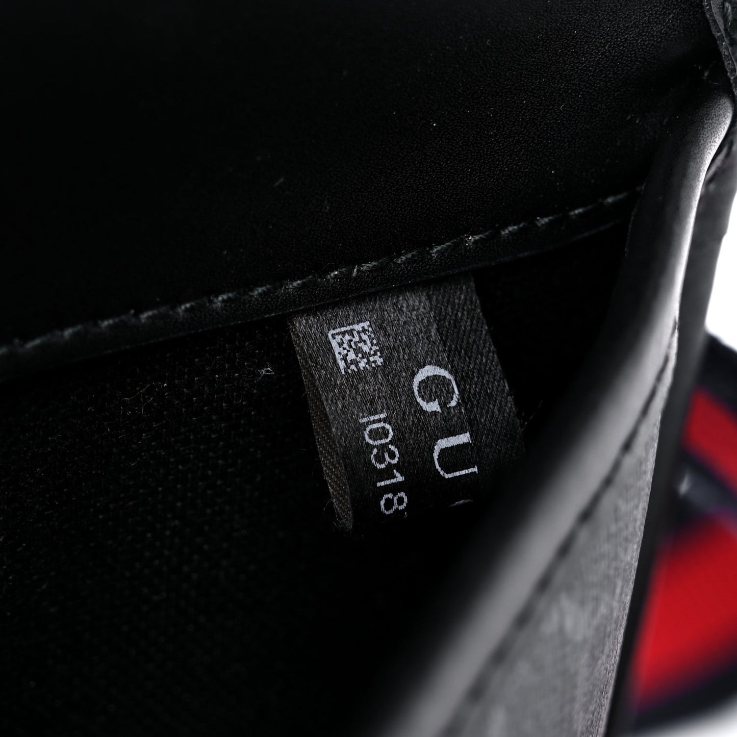 GG Supreme Monogram Web Slim Belt Bag Black Grey