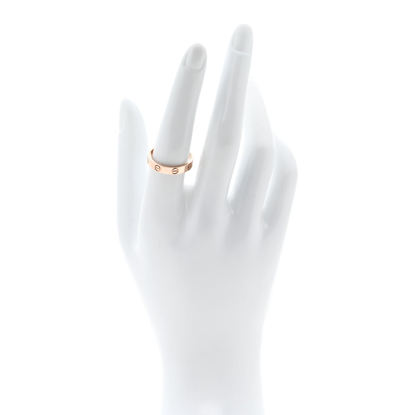 18K Pink Gold 3.5mm LOVE Wedding Band Ring 56 7.75