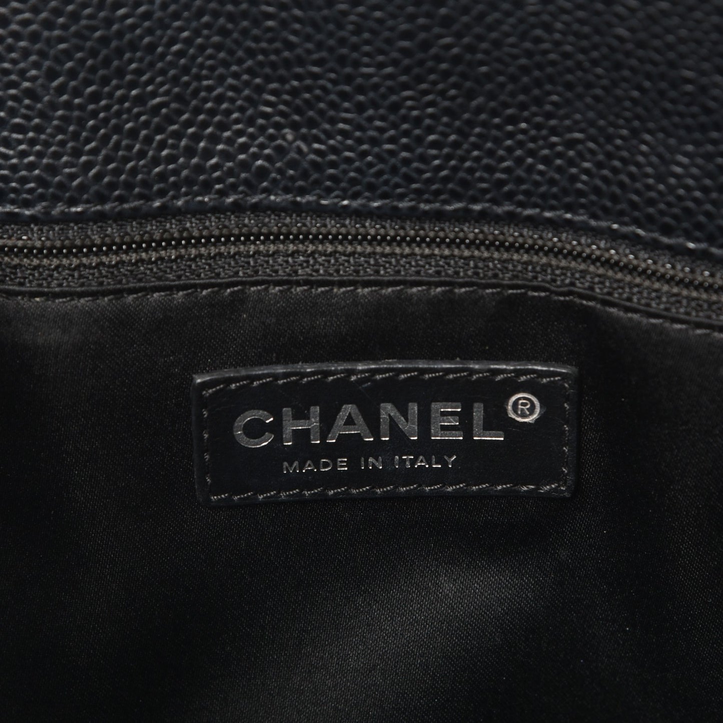 Caviar Quilted Grand Shopping Tote GST Black