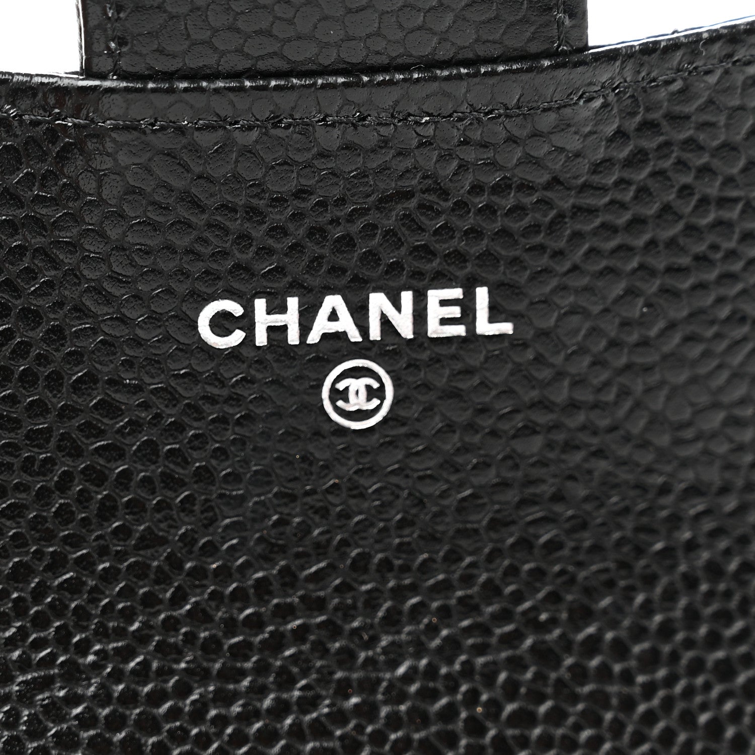 Chanel Caviar Quilted Flap Card Holder Wallet Black 7 of 9