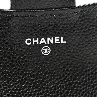 Chanel Caviar Quilted Flap Card Holder Wallet Black 7 of 9