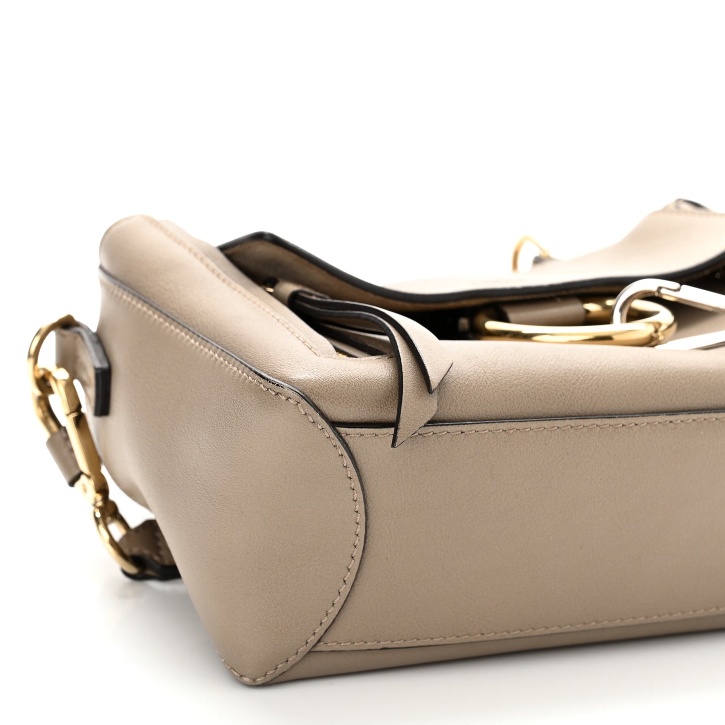 Calfskin Mini Faye Day Shoulder Bag Motty Grey