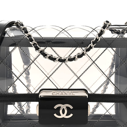 Chanel PVC Lambskin Quilted Beauty Lock Flap Black 8 of 13