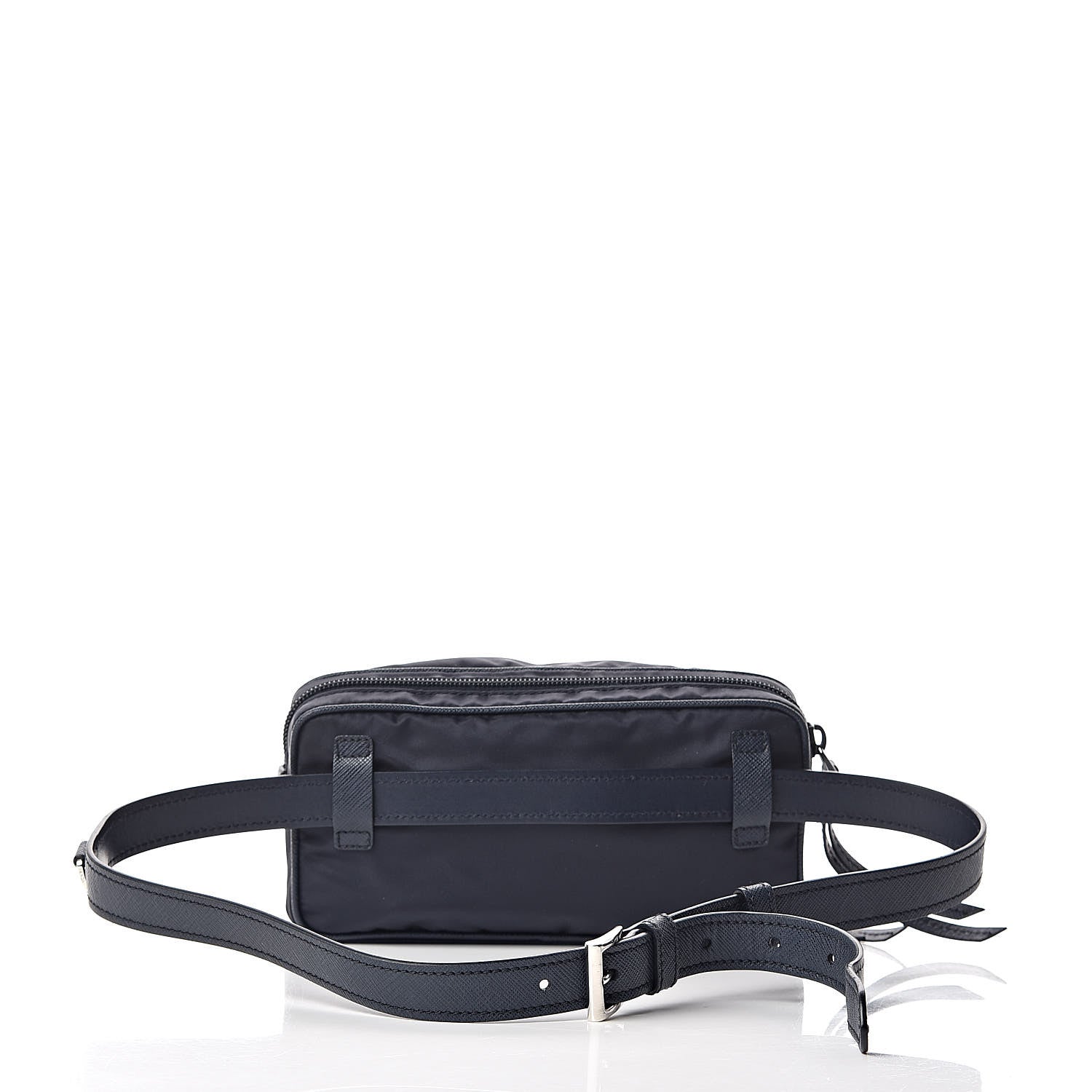 Prada Tessuto Nylon Saffiano Belt Bag Blue 3 of 9