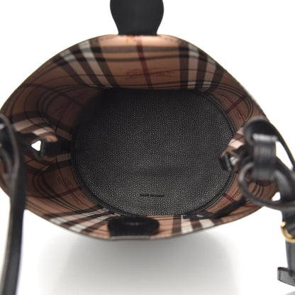 Burberry London Grainy Calfskin Small Lorne Bucket Crossbody Black 5 of 9