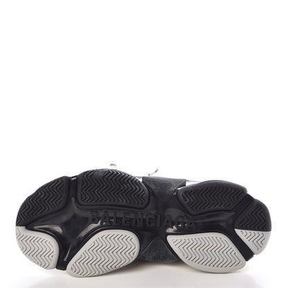 Balenciaga Fabric Mesh Half & Half Colorways Mens Triple S Sneakers 40 Grey Blue Rouge Jaune Black 6 of 9