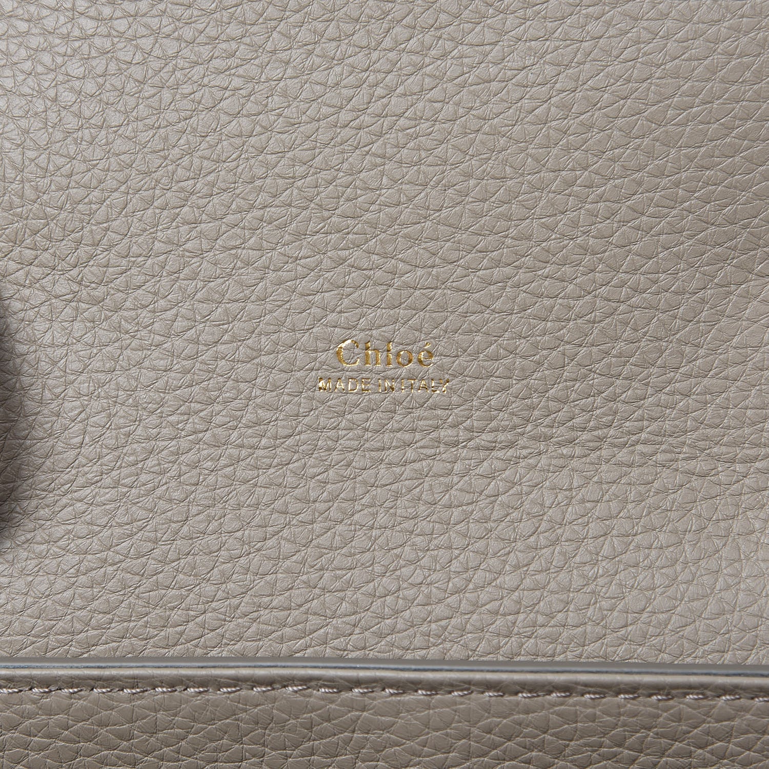 Chloe Shiny Grained Calfskin Small Aby Day Shoulder Bag Motty Grey 6 of 9