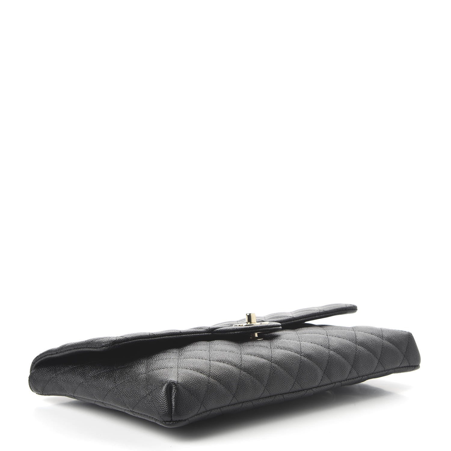 Chanel Caviar Quilted Flap Clutch Black 4 of 10