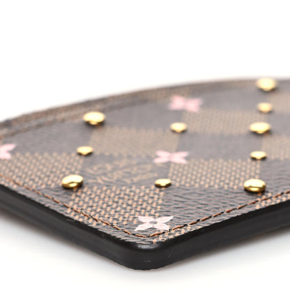 Louis Vuitton Damier Ebene Studded Card Holder 8 of 10