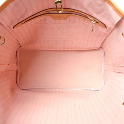 Louis Vuitton Damier Azur Neo Neverfull MM Rose Ballerine 6 of 13