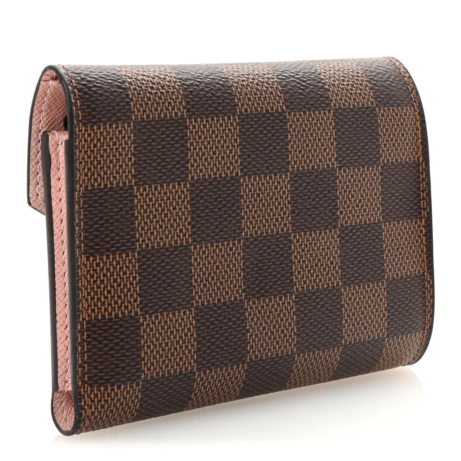 Louis Vuitton Damier Ebene Victorine Wallet Rose Ballerine 3 of 6