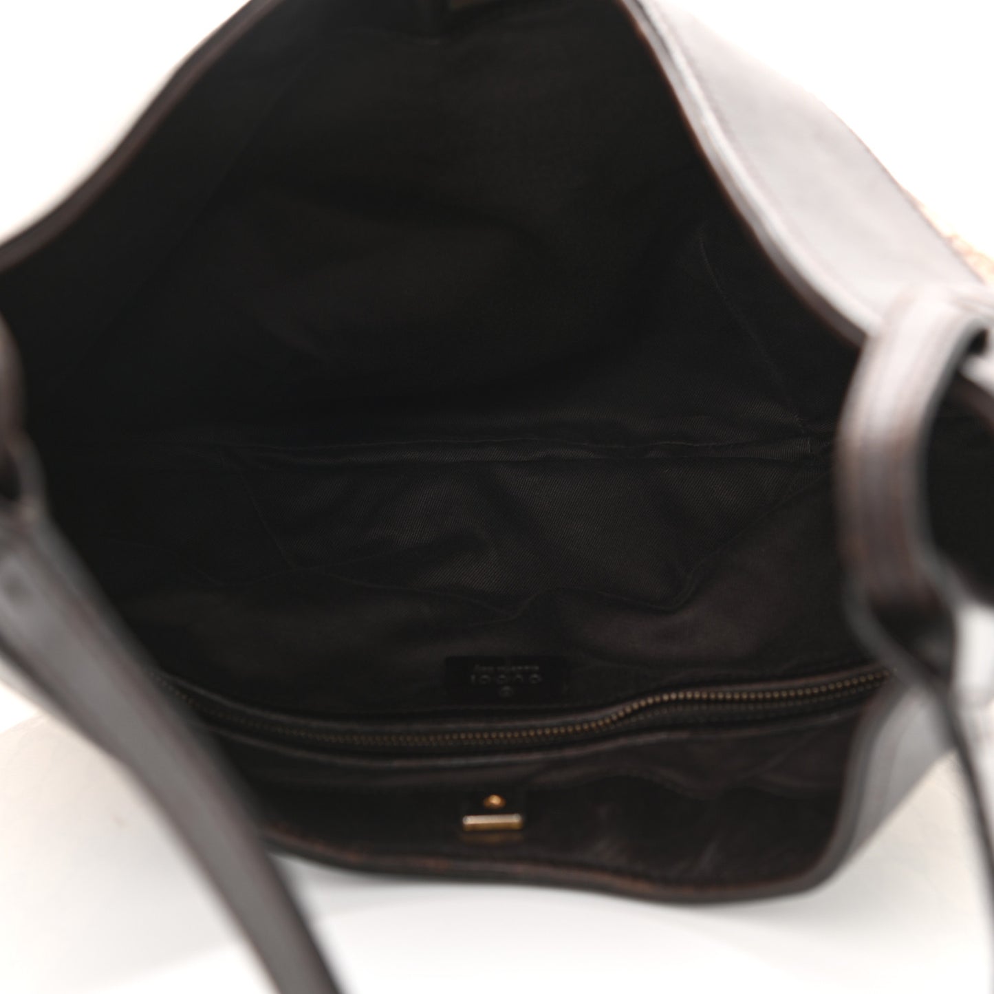 Monogram Half Moon Hobo Dark Brown