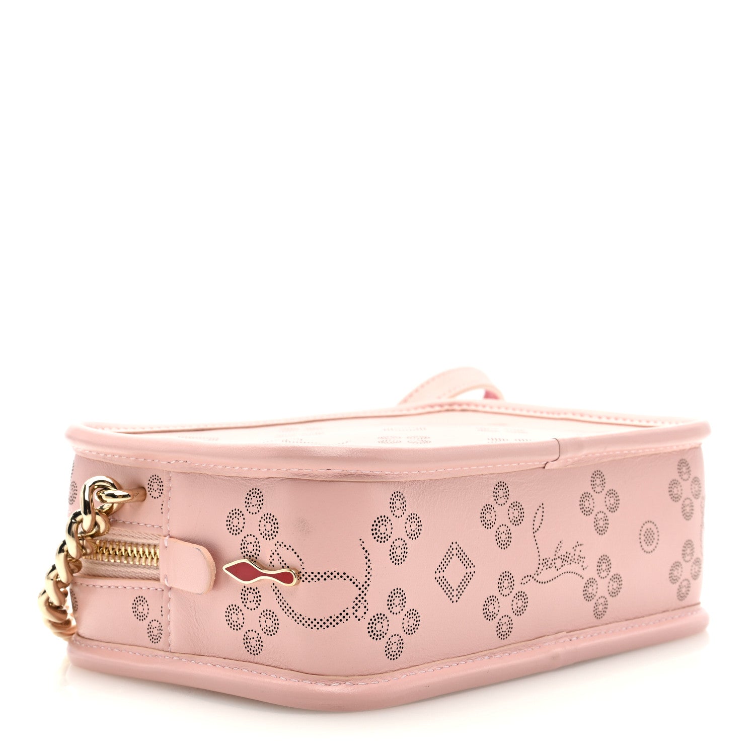 Christian Louboutin Calfskin Small Radioloubi Pink 4 of 8