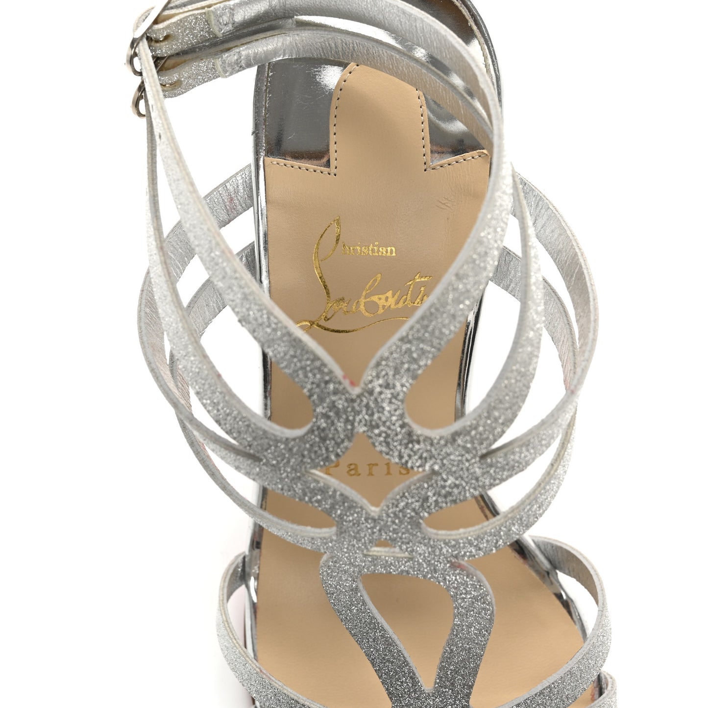 Glitter Renee 100 Sandals 38 Silver
