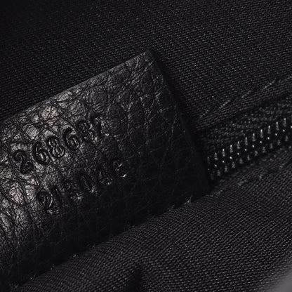 Gucci Denim Monogram Abbey D Ring Hobo Black 9 of 15