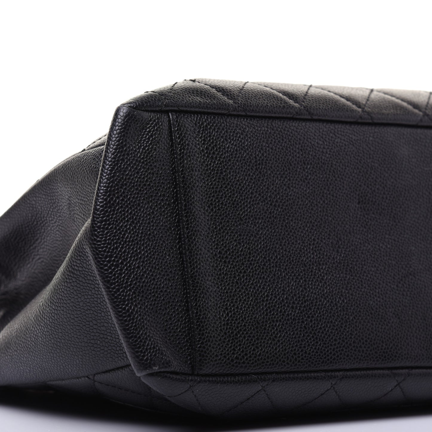 Caviar Quilted Grand Shopping Tote GST Black