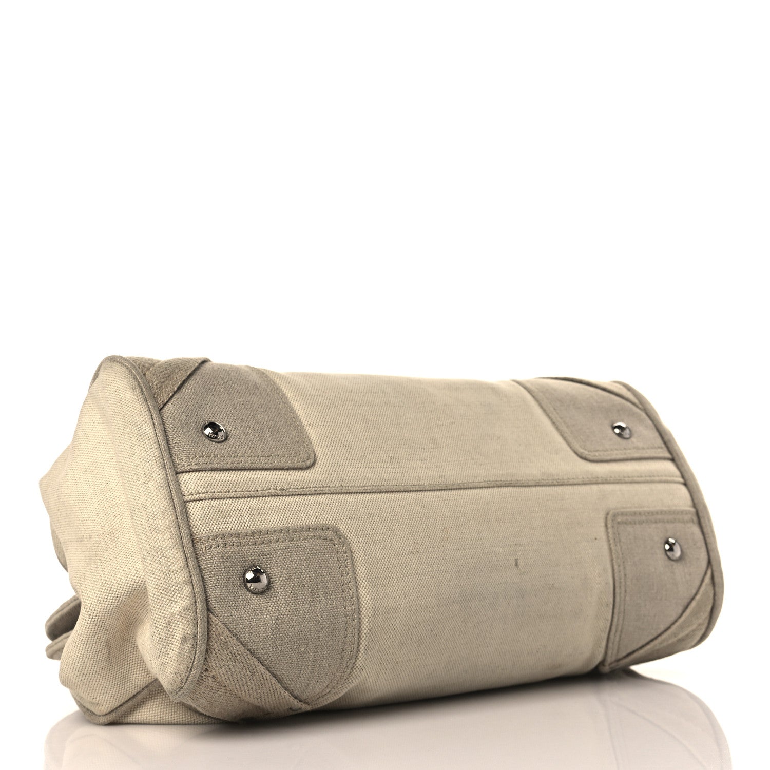 Prada Canvas Mistolino Frame Bag Naturale 4 of 11