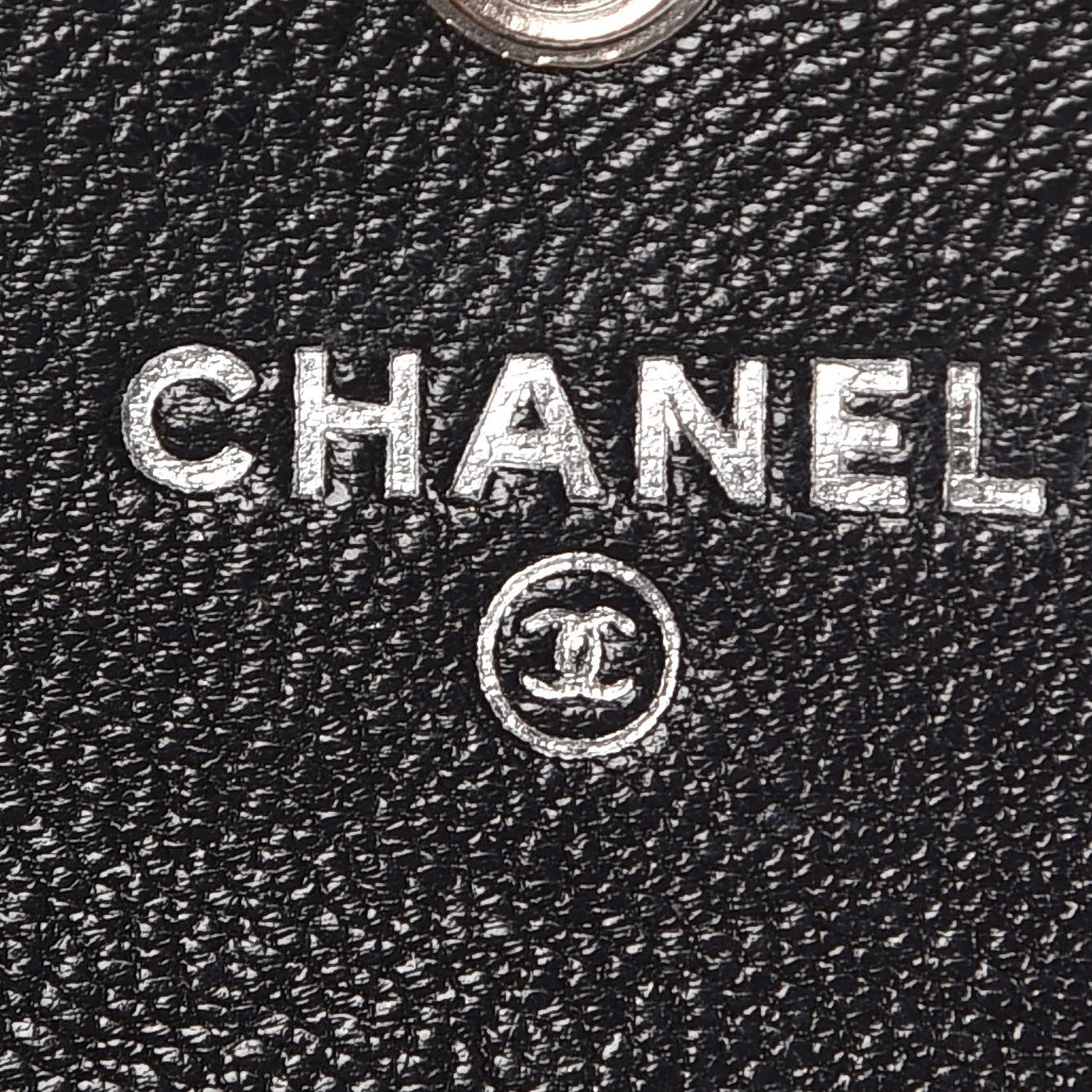 Chanel Calfskin Diamond Stitched Compact Wallet Black 7 of 13
