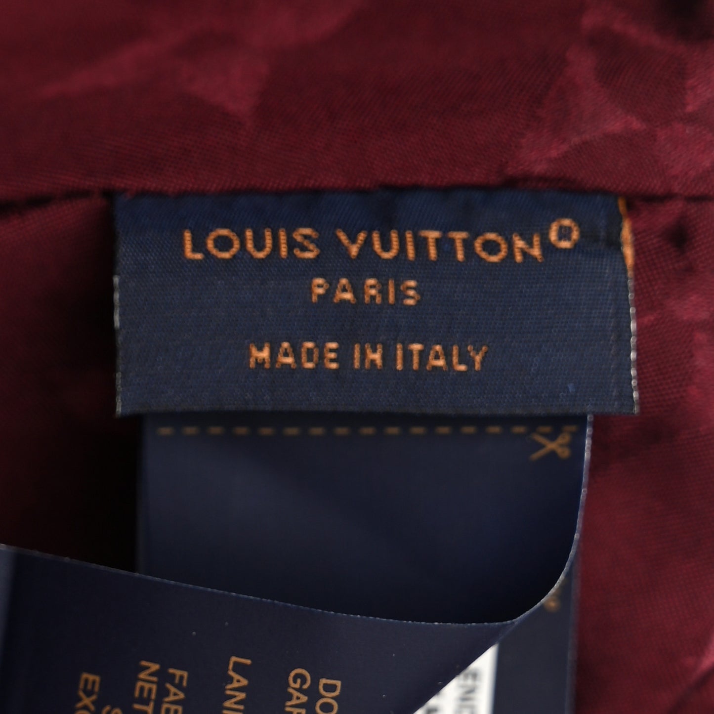 Wool Silk Monogram Endless Cap L Bordeaux
