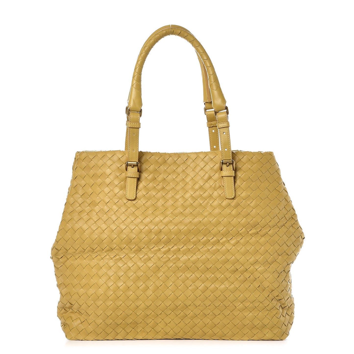 Nappa Intrecciato Tote Moutarde