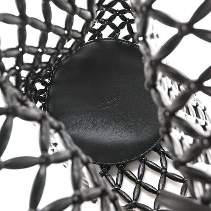 Saint Laurent Wood Beaded Hobo Bag Black 5 of 9