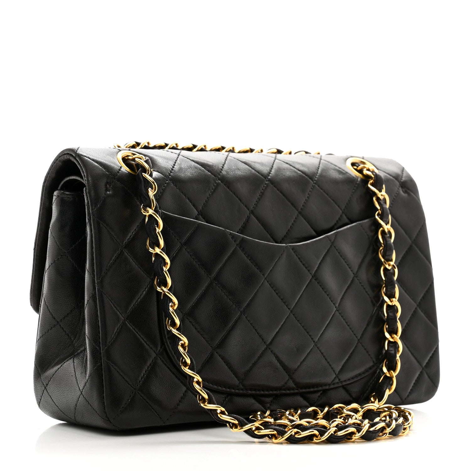 Chanel Lambskin Quilted Small Double Flap Black 3 of 12