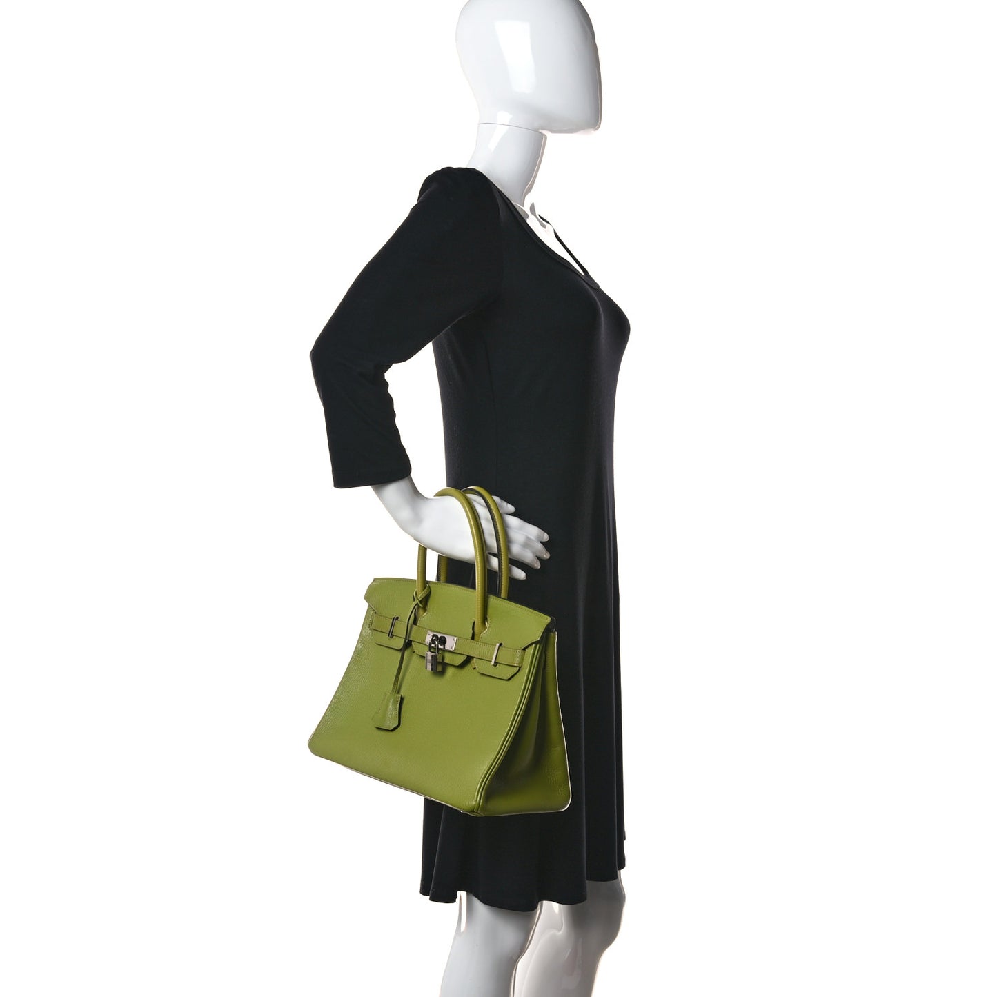 Chevre Mysore Bi-Color Birkin 30 Vert Anis Vert Chartreuse