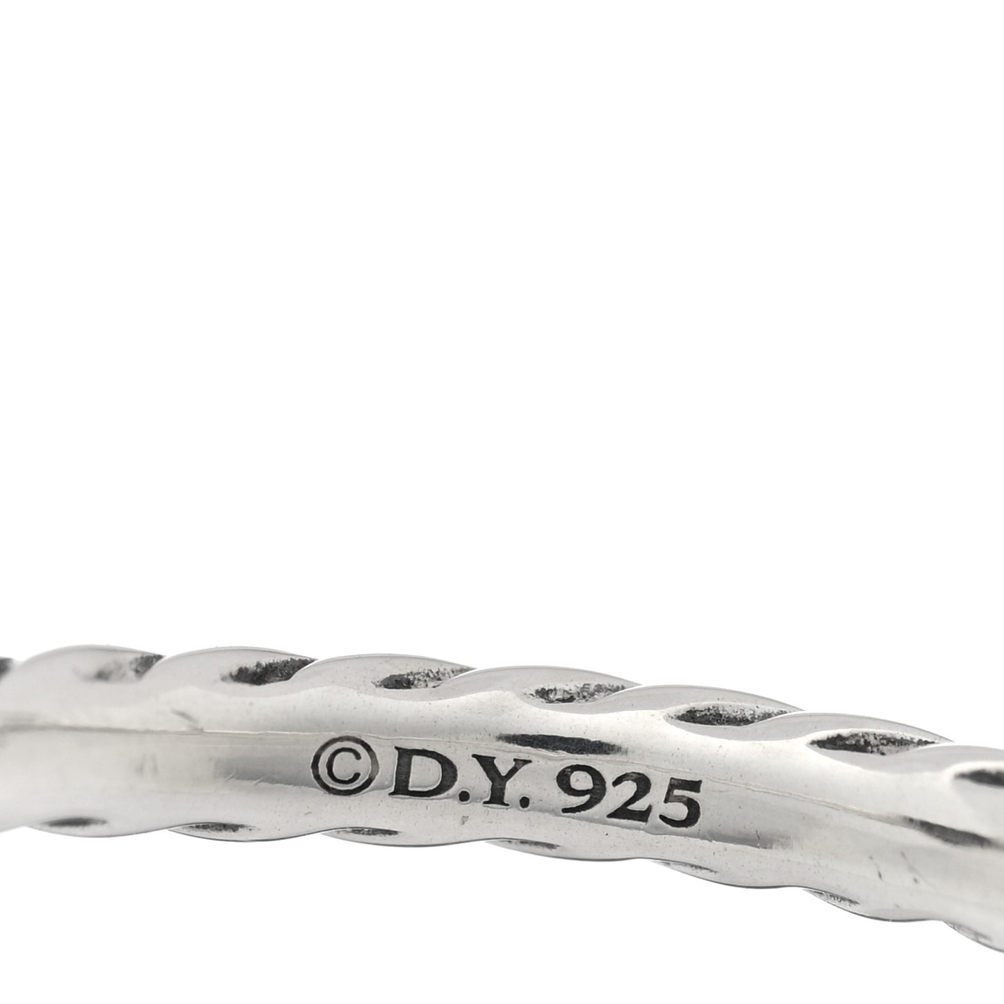 Sterling Silver Diamond Cable Classics Heart Ring 52 6