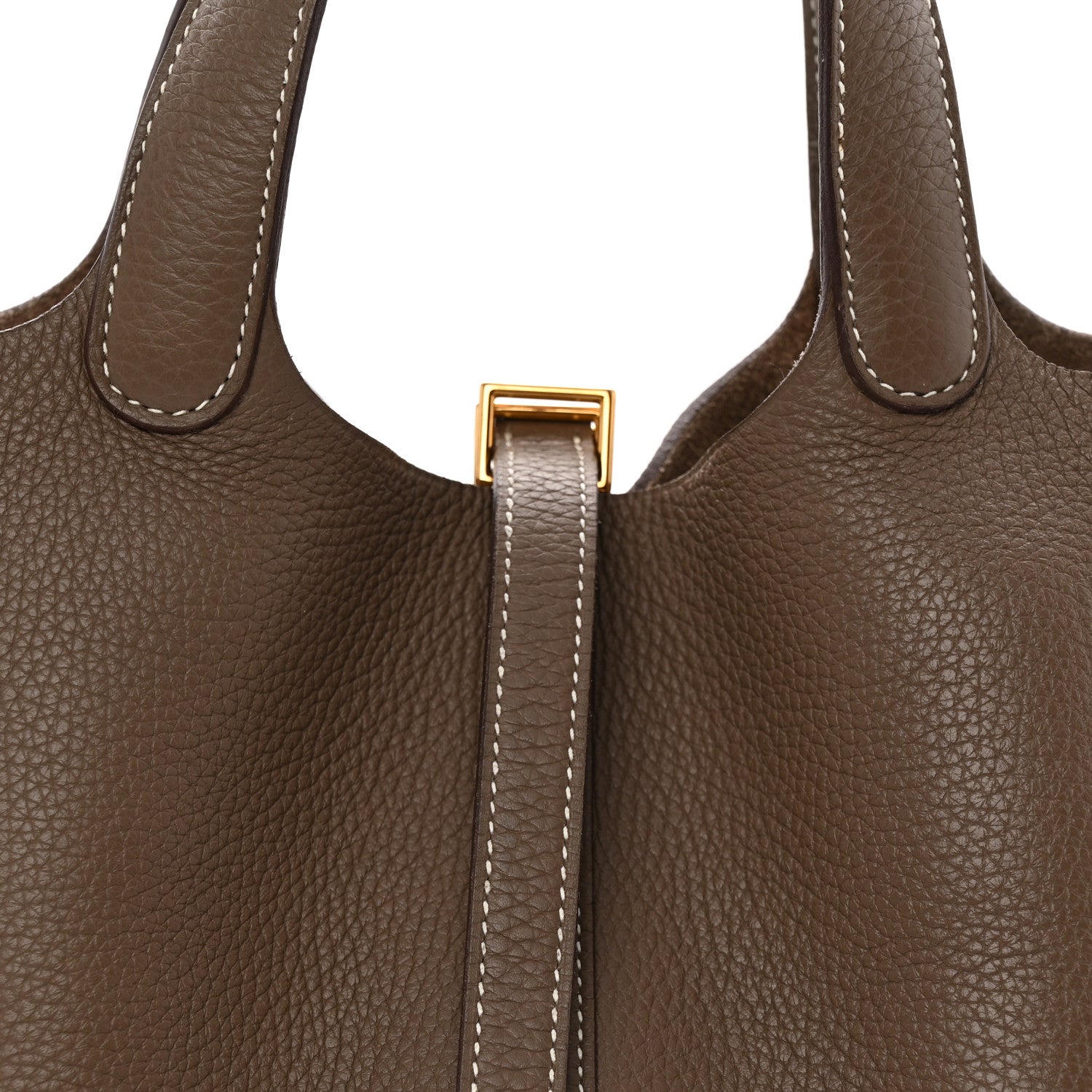 Hermes Taurillon Clemence Picotin Lock 18 PM Etoupe 8 of 13