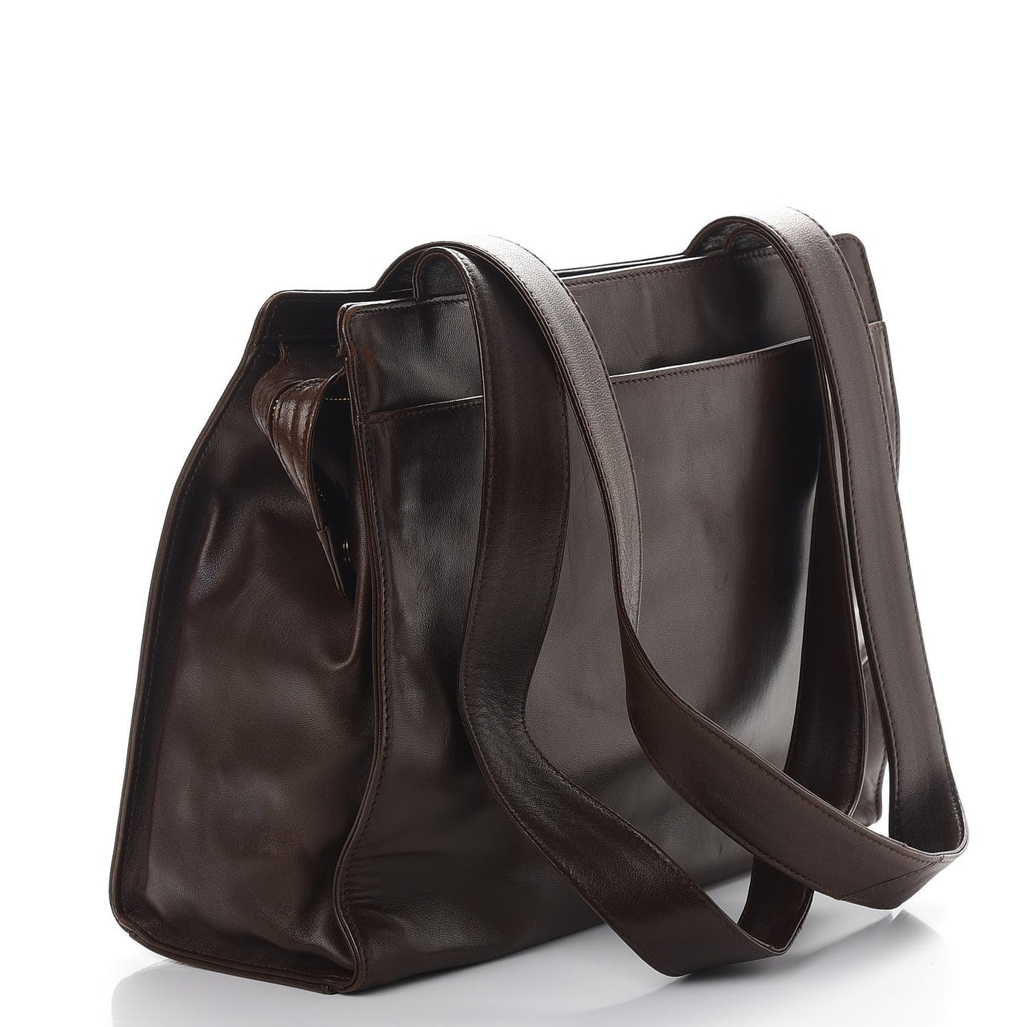 Lambskin CC Tote Brown