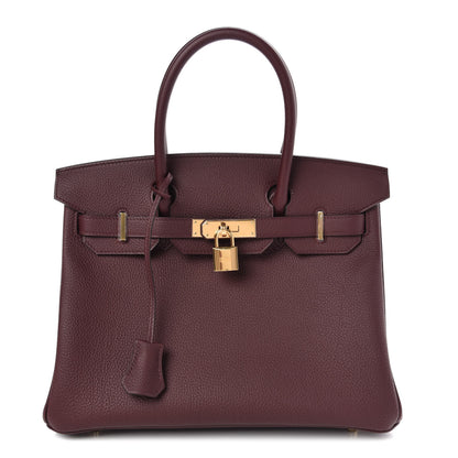 Hermes Togo Birkin 30 Bordeaux 1 of 32