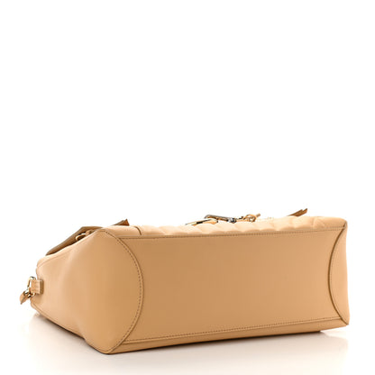 Chloe Smooth Calfskin Quilted Medium Faye Day Shoulder Bag Bleached Brown 4 of 15