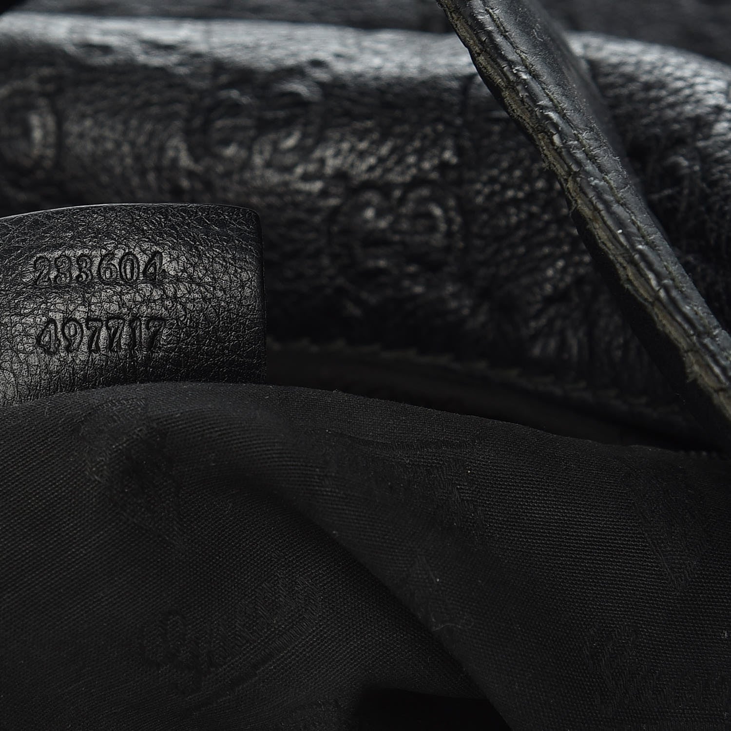 Gucci Guccissima Large New Ladies Web Hobo Black 7 of 11