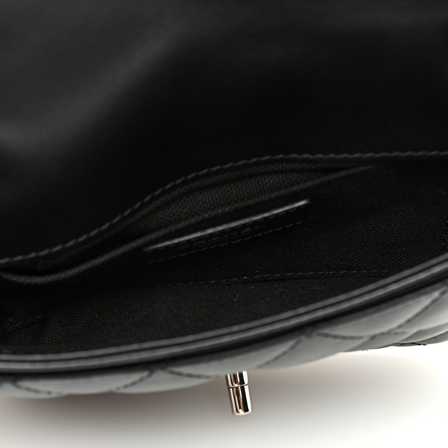 Chanel Calfskin Quilted CC Uniform Flap Belt Bag Black 5 of 10