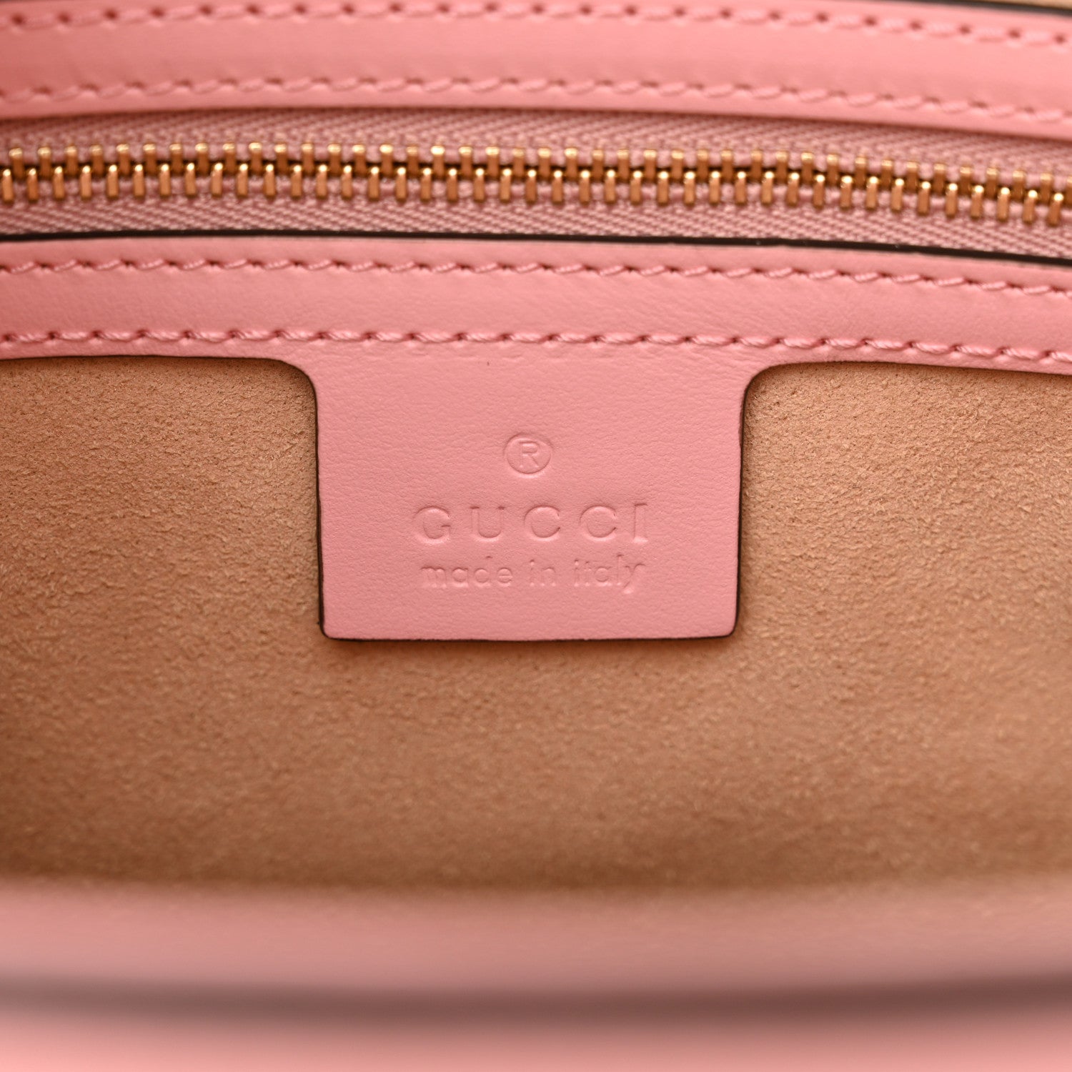 Gucci Boarded Plutone Calfskin Medium Jackie 1961 Tote Wild Rose 6 of 11