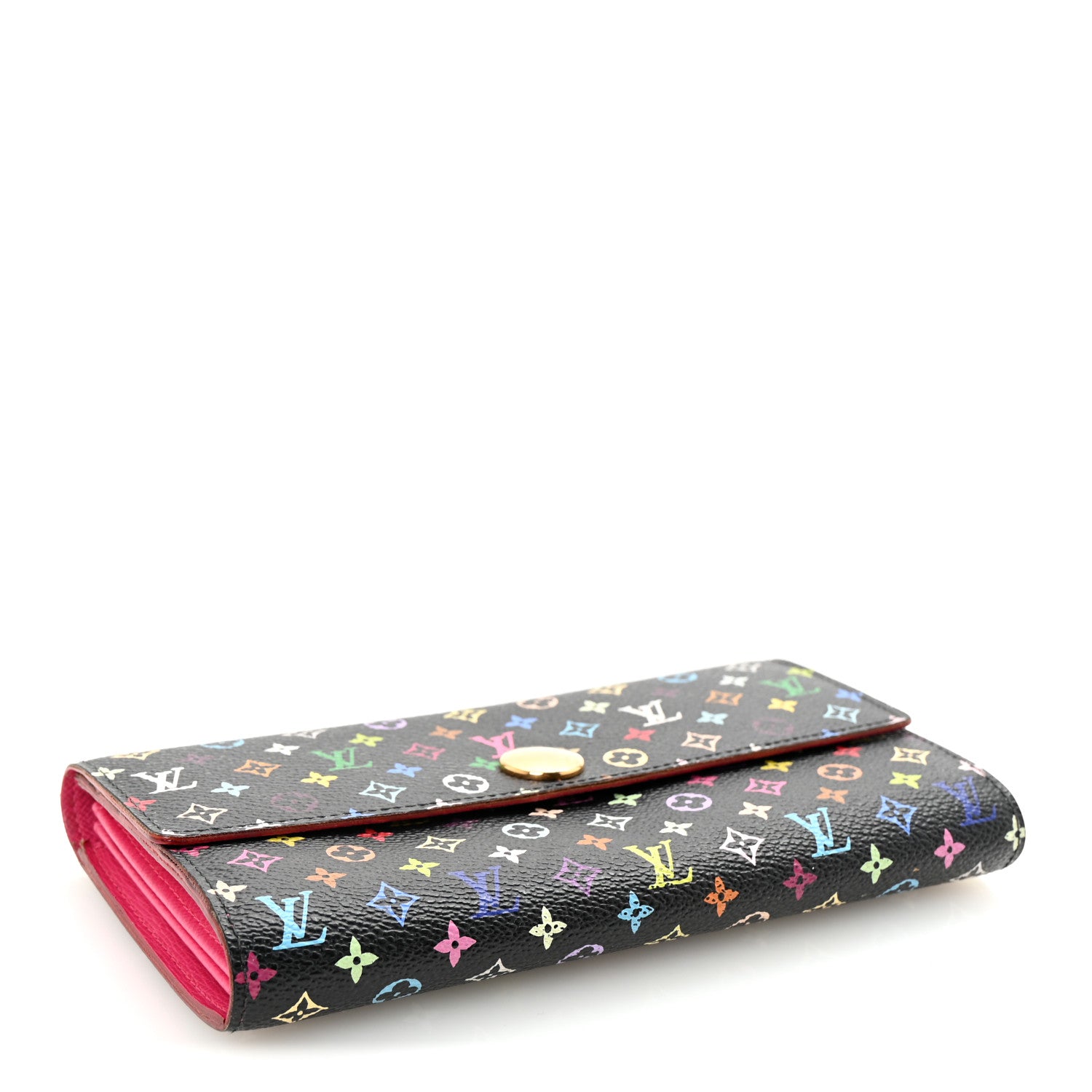 Louis Vuitton Monogram Multicolor Sarah Wallet Black Grenade 4 of 6
