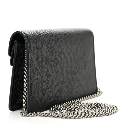 Gucci Calfskin Super Mini Dionysus Shoulder Bag Black 3 of 12