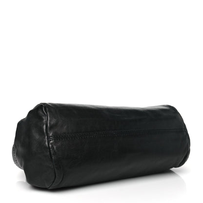 Chanel Lambskin Lax Accordion Hobo Black 4 of 10