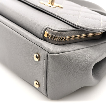Chanel Caviar Quilted Small Business Affinity Flap Grey 10 of 10