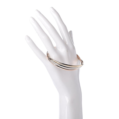 Cartier 18K Pink Yellow White Gold Trinity Bangle 2 of 4