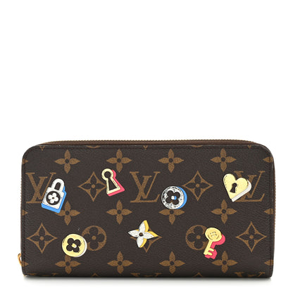 Louis Vuitton Monogram LV Love Lock Zippy Wallet 1 of 12