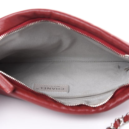 Chanel Calfskin On The Bund Pochette Dark Red 5 of 12