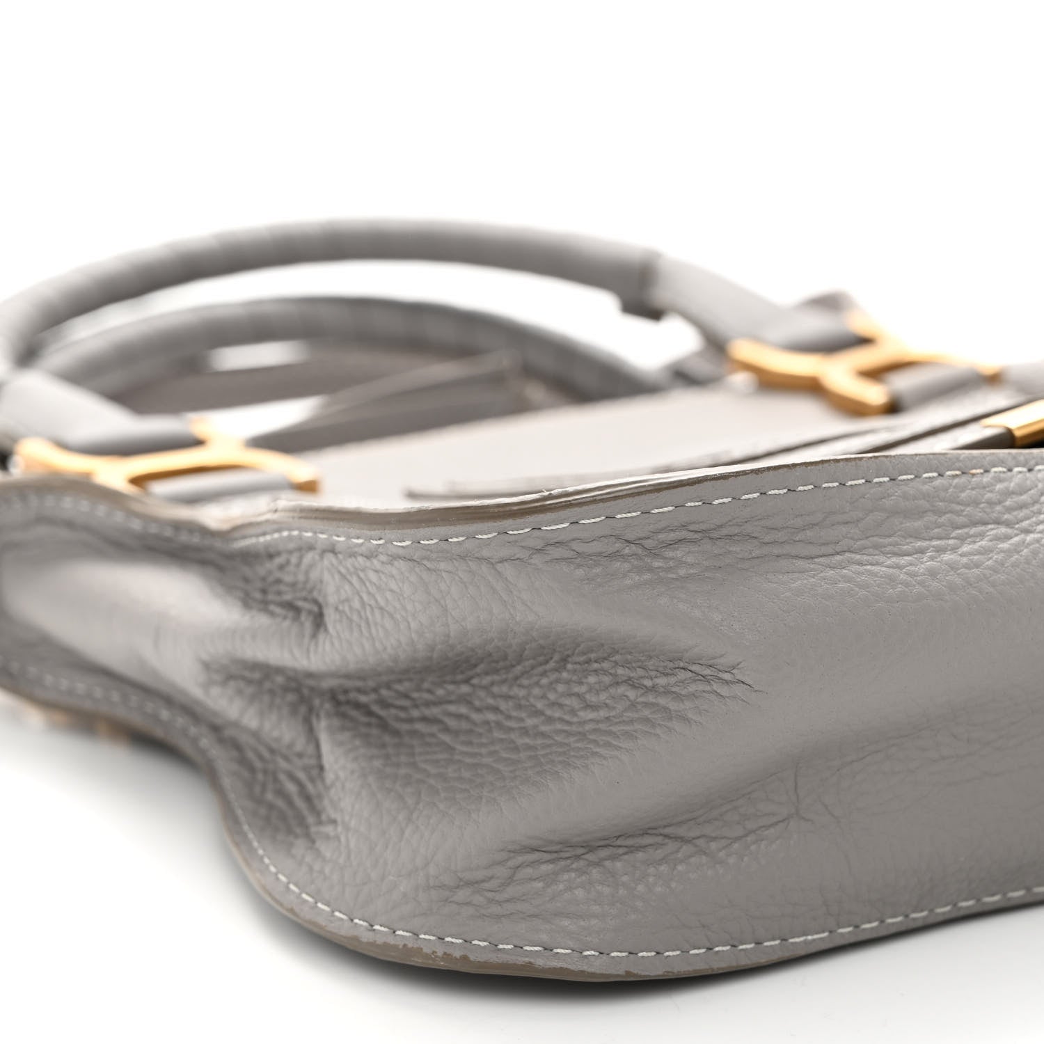 Chloe Calfskin Small Marcie Satchel Cashmere Grey 8 of 11