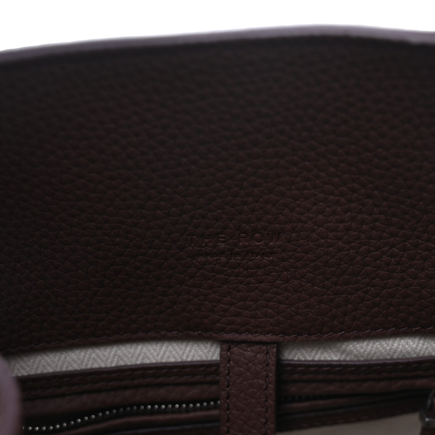 The Row Matte Grained Calfskin Soft Margaux 12 Dark Mocha 6 of 9