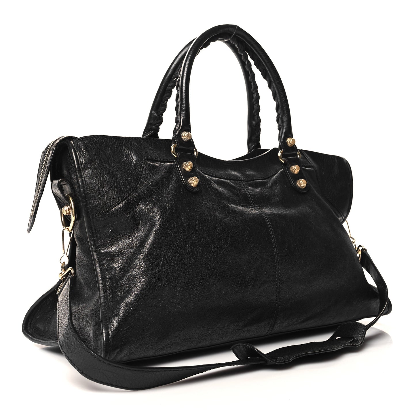Agneau Giant 12 Gold Hardware Part Time Black