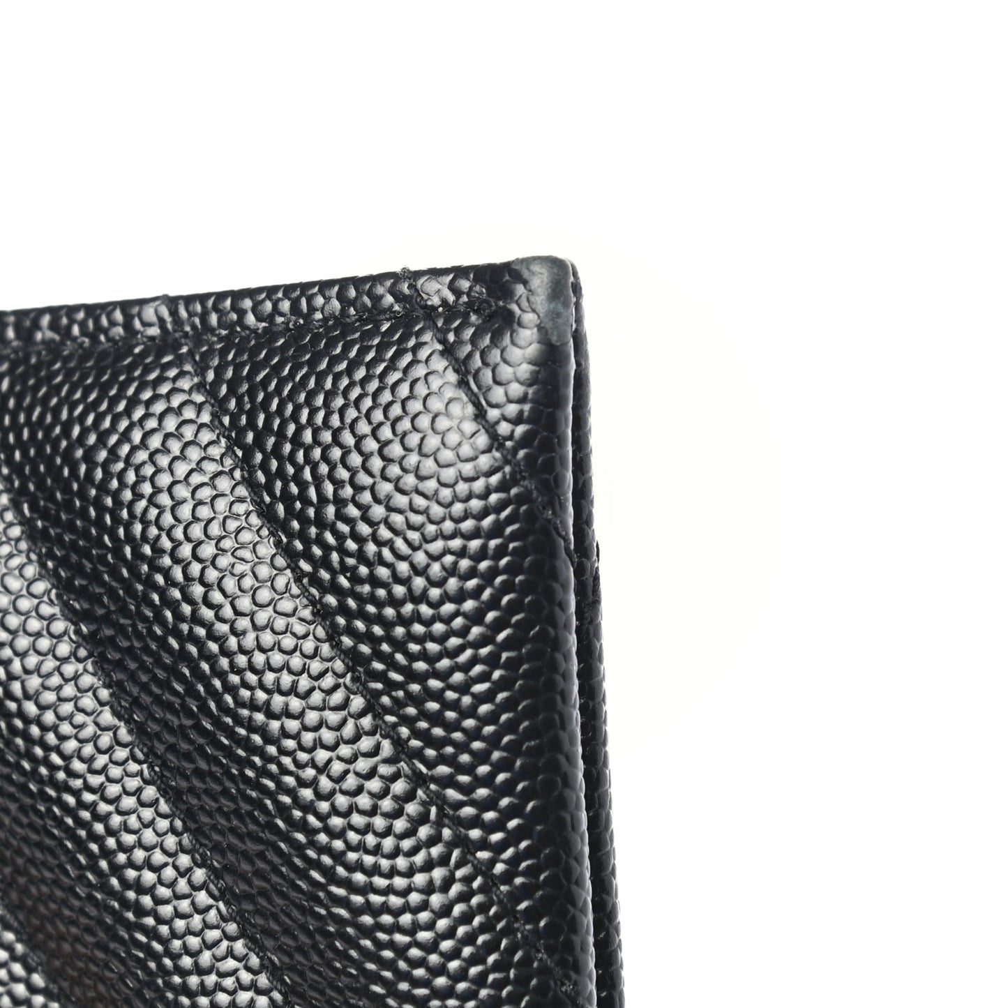 Grain De Poudre Chevron Monogram Bill Pouch Black