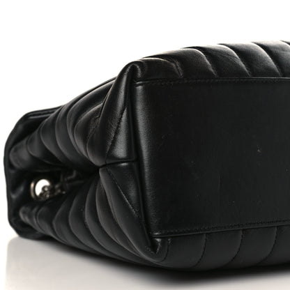 Saint Laurent Calfskin Y Quilted Monogram Medium Loulou Chain Satchel Black 8 of 11