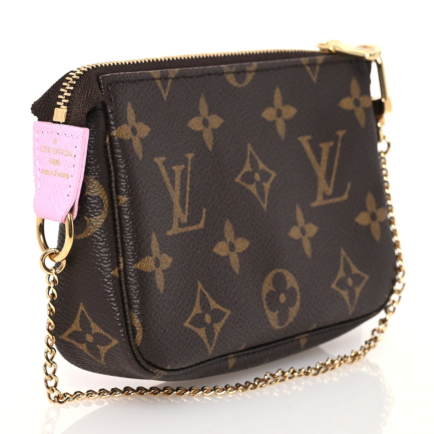 Monogram 2016 Christmas Animation Mini Pochette Accessories Rose Ballerine
