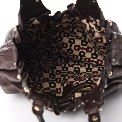 Gucci Guccissima Studded Pelham Shoulder Bag Dark Brown 4 of 9