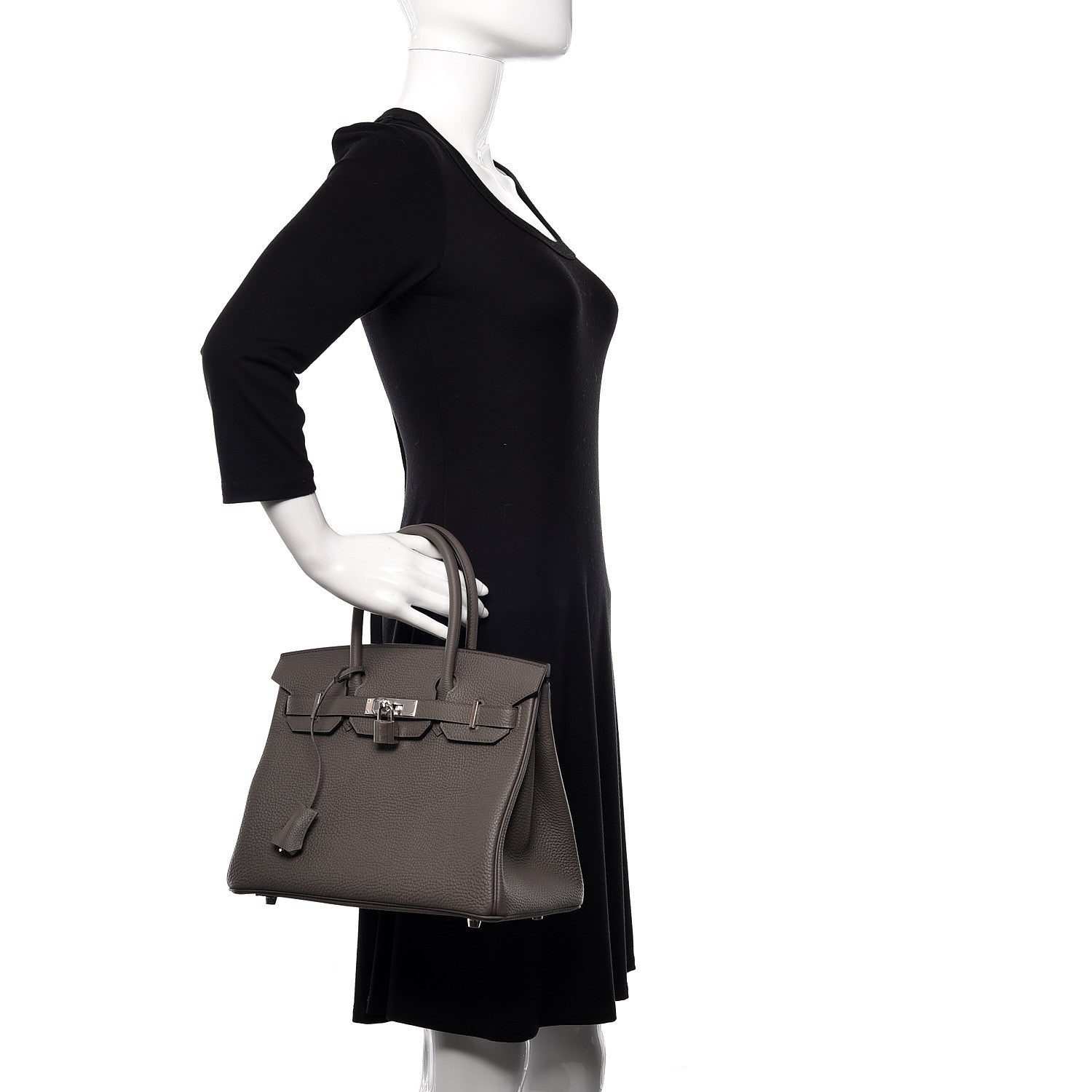 Hermes Togo Birkin 30 Etain 2 of 38